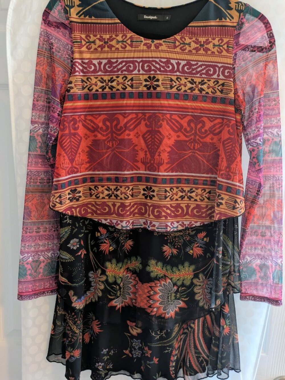 Desigual Mini-Dress - MultiColor Size S